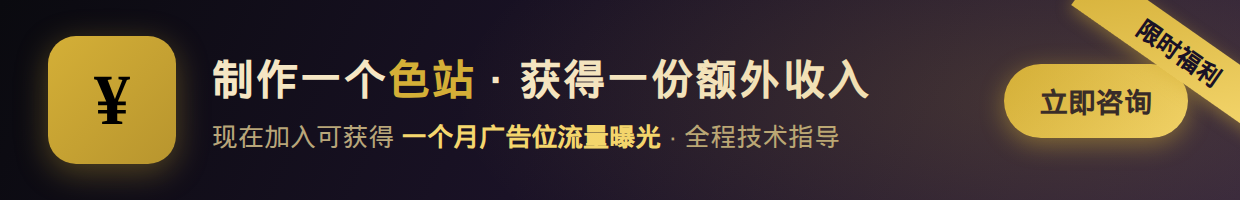 制作一个色站获得一份额外收入